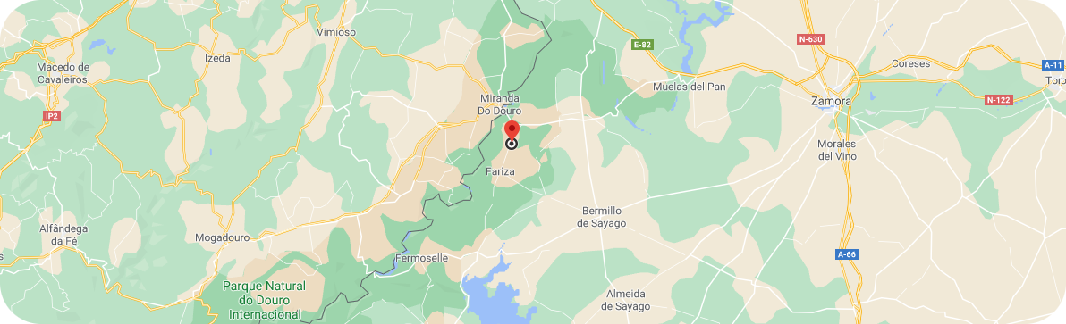 Mapa de ubicación de El Lagar del Abuelo en Badilla de Sayago